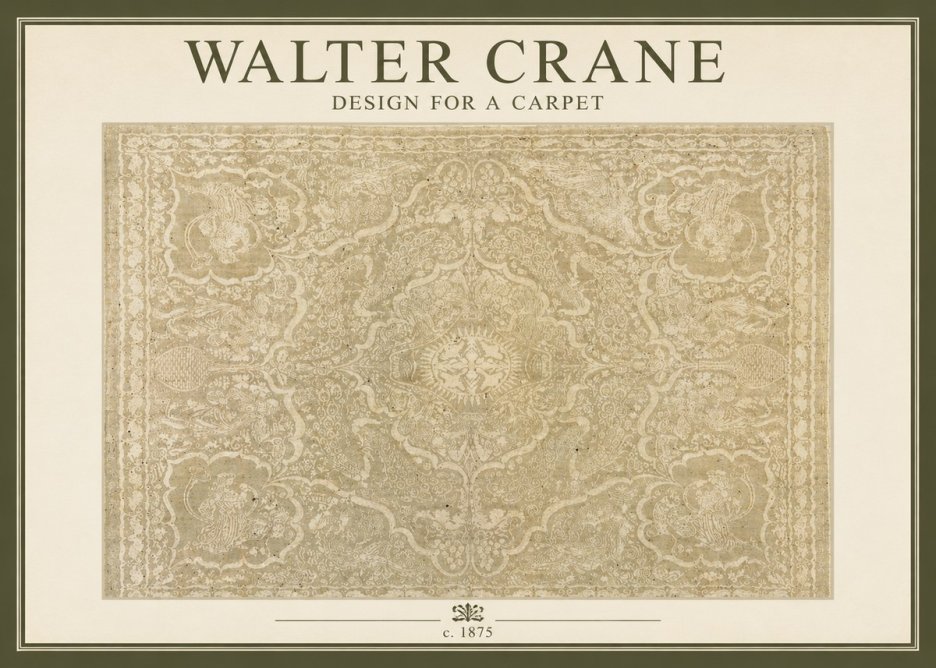 Walter Crane Design for a Carpet No2 - Póster
