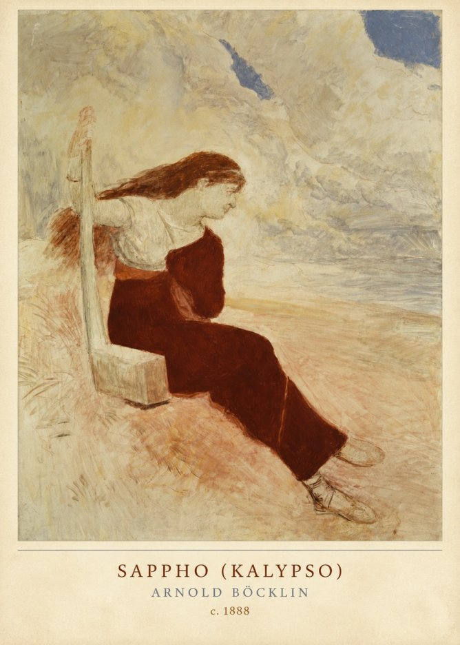 Arnold Böcklin Sappho (Kalypso) No2 - Póster