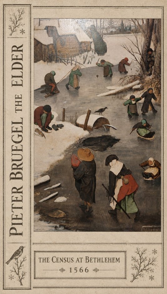 Pieter Bruegel The Census at Bethlehem II No2 - Póster