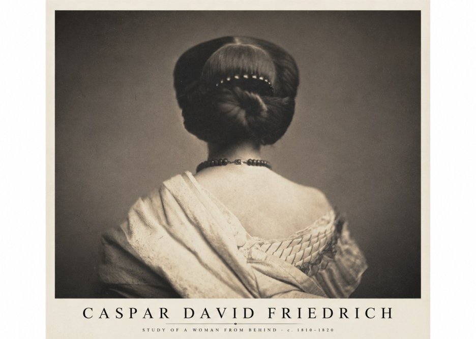 Caspar David Friedrich Study of a Woman from Behind No1 - Póster