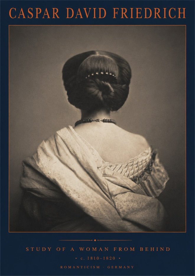 Caspar David Friedrich Study of a Woman from Behind No2 - Póster