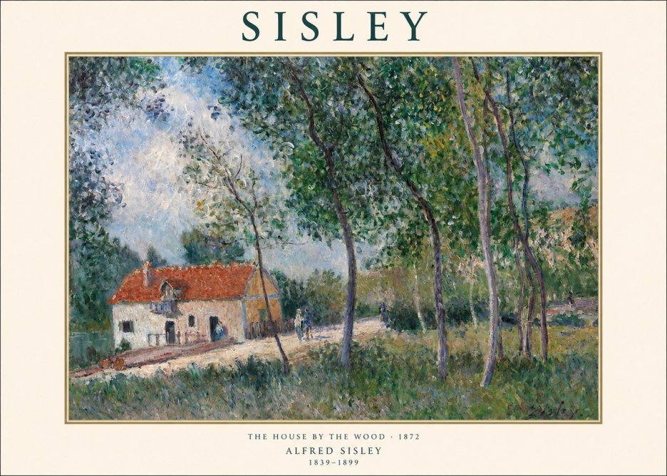 Sisley The House by the Wood No1 - Póster