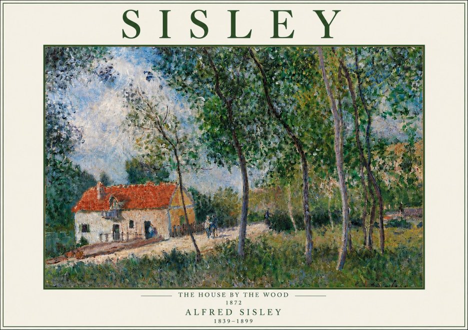 Sisley The House by the Wood No5 - Póster