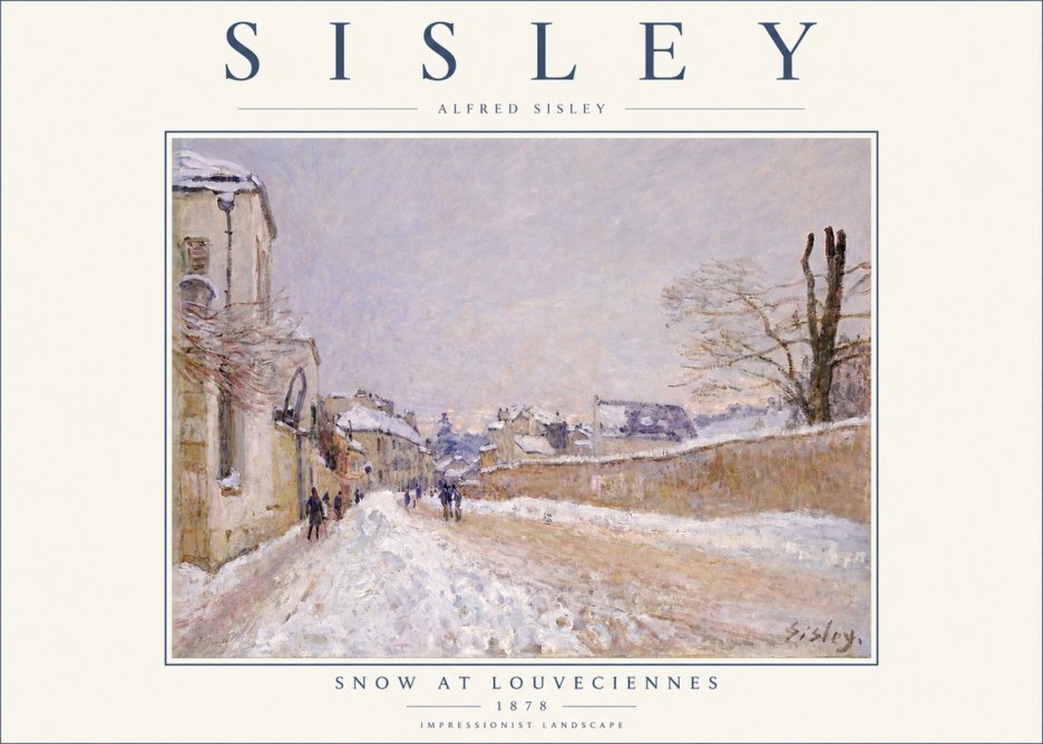 Sisley Snow at Louveciennes No2 - Póster