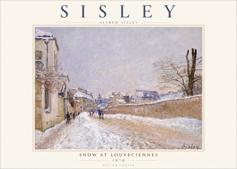 Sisley Snow at Louveciennes No3 - Póster