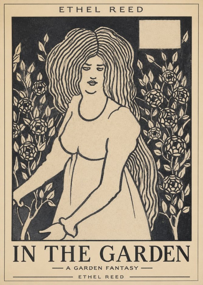 Ethel Reed In the Garden No1 - Póster