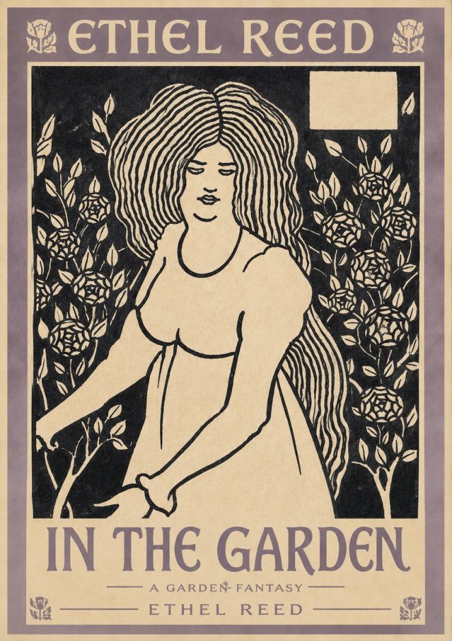 Ethel Reed In the Garden No3 - Póster