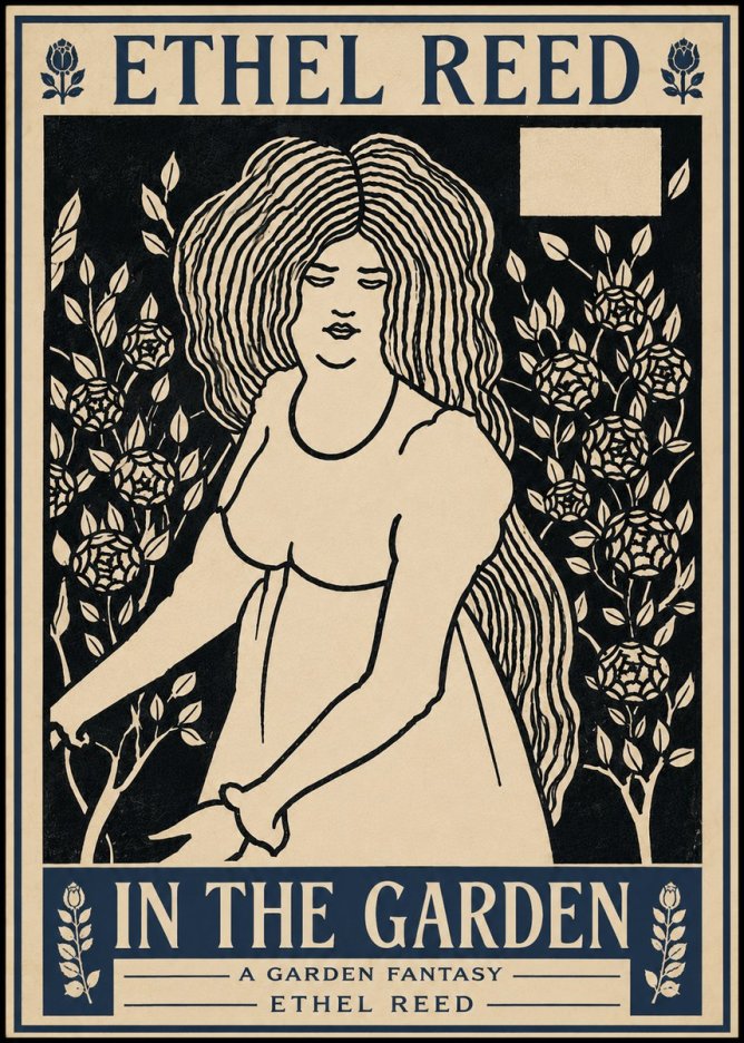 Ethel Reed In the Garden No6 - Póster