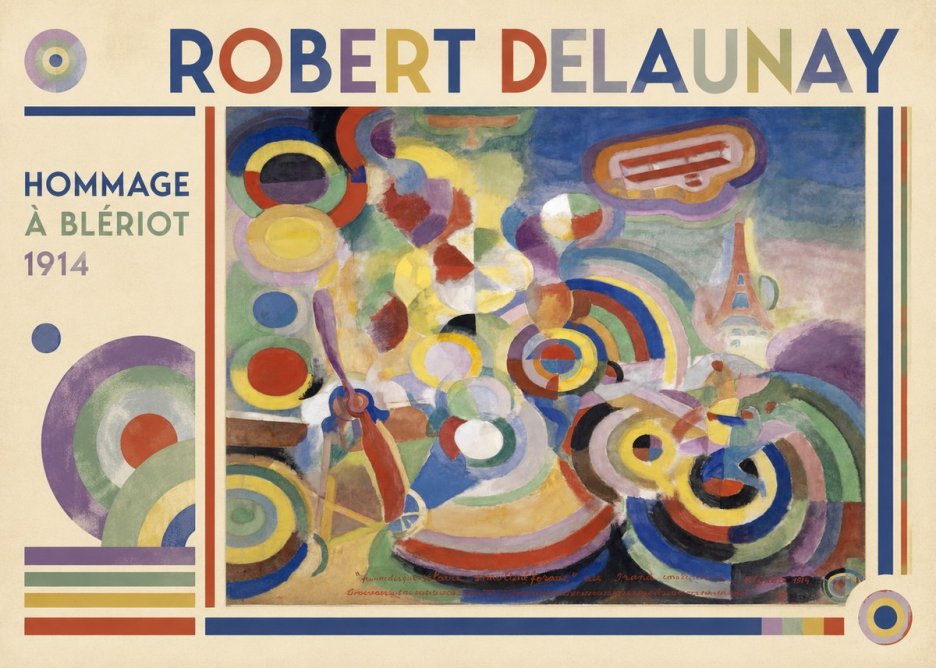 Robert Delaunay Hommage À Blériot 1914 No1 - Póster