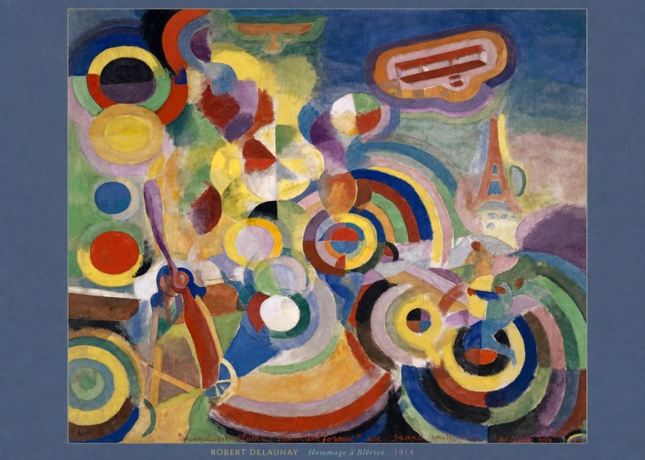 Robert Delaunay Hommage À Blériot 1914 No6 - Póster