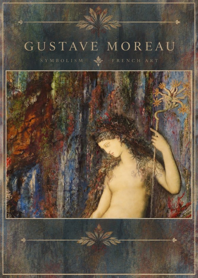 Gustave Moreau The Flower with the Human Head No5 - Póster