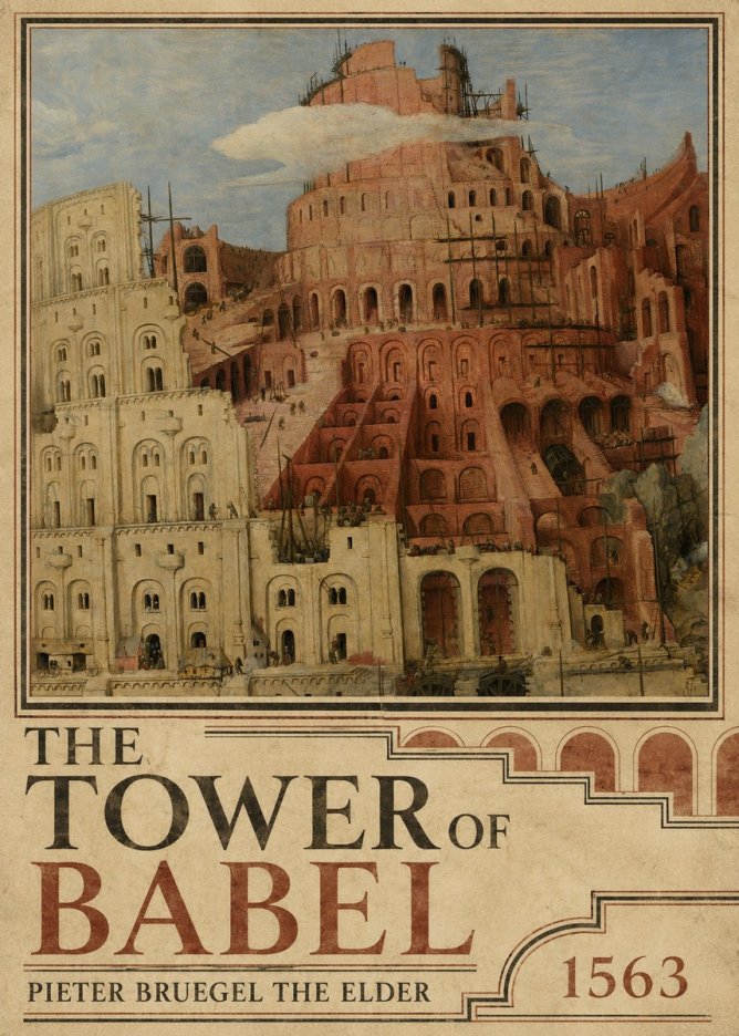 Pieter Bruegel The Tower of Babel XIII No2 - Póster