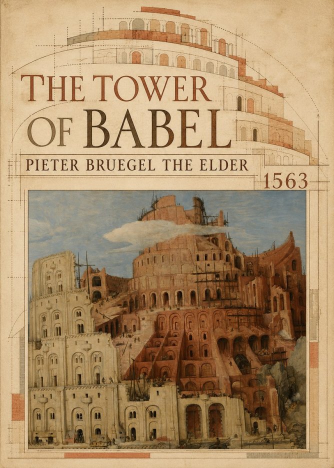 Pieter Bruegel The Tower of Babel XIII No5 - Póster