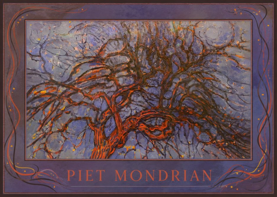 Piet Mondrian The Red Tree No1 - Póster