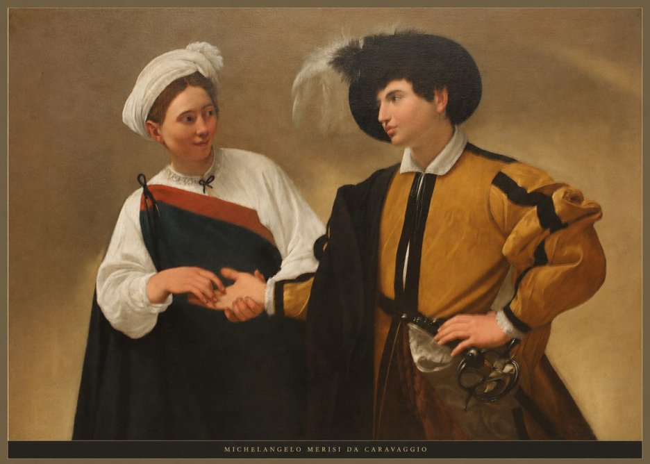 Michelangelo Merisi da Caravaggio The Cardsharps IV No6 - Póster