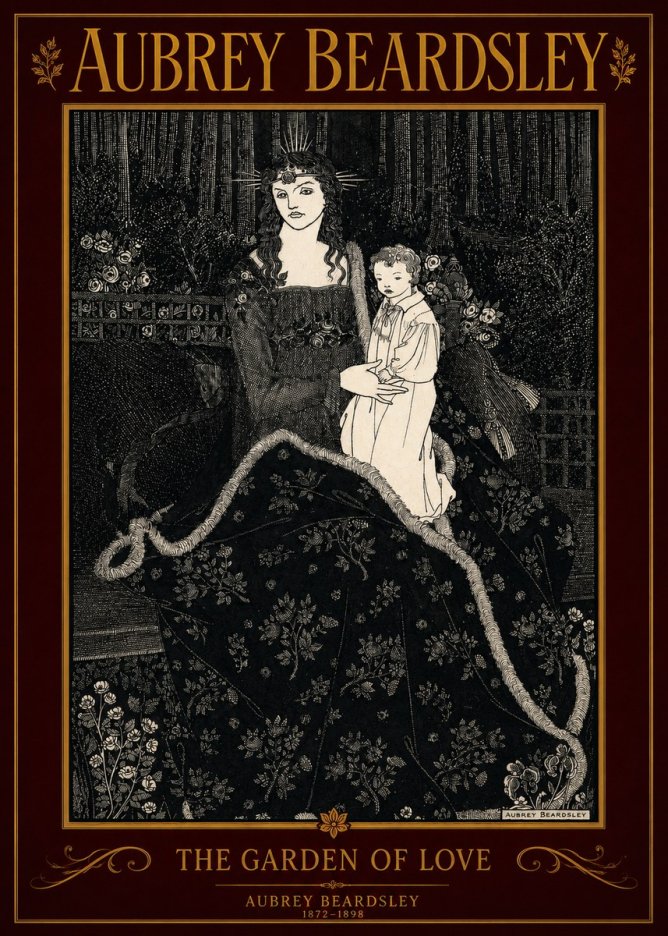 Aubrey Beardsley The Garden of Love No2 - Póster