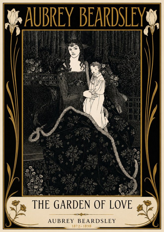 Aubrey Beardsley The Garden of Love No6 - Póster