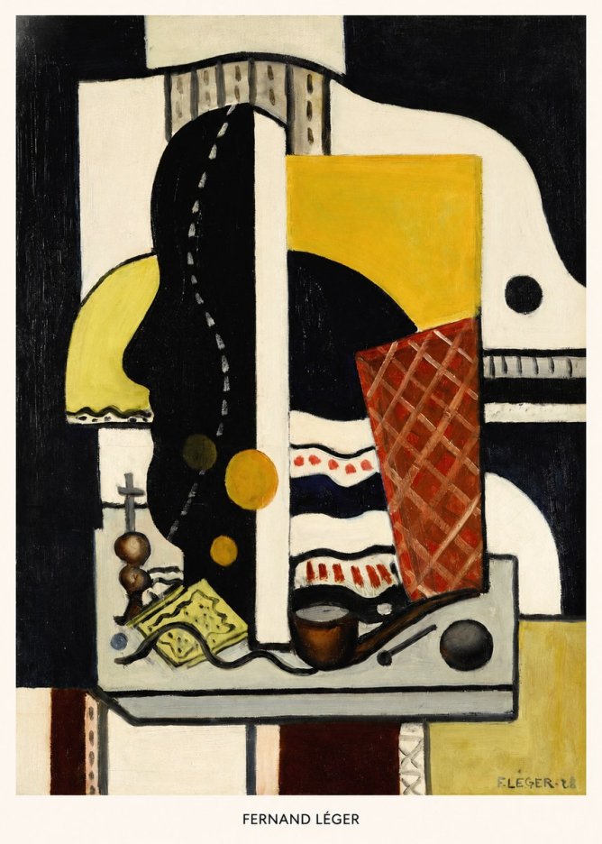 Fernand Léger Composition Au Profil No5 - Póster