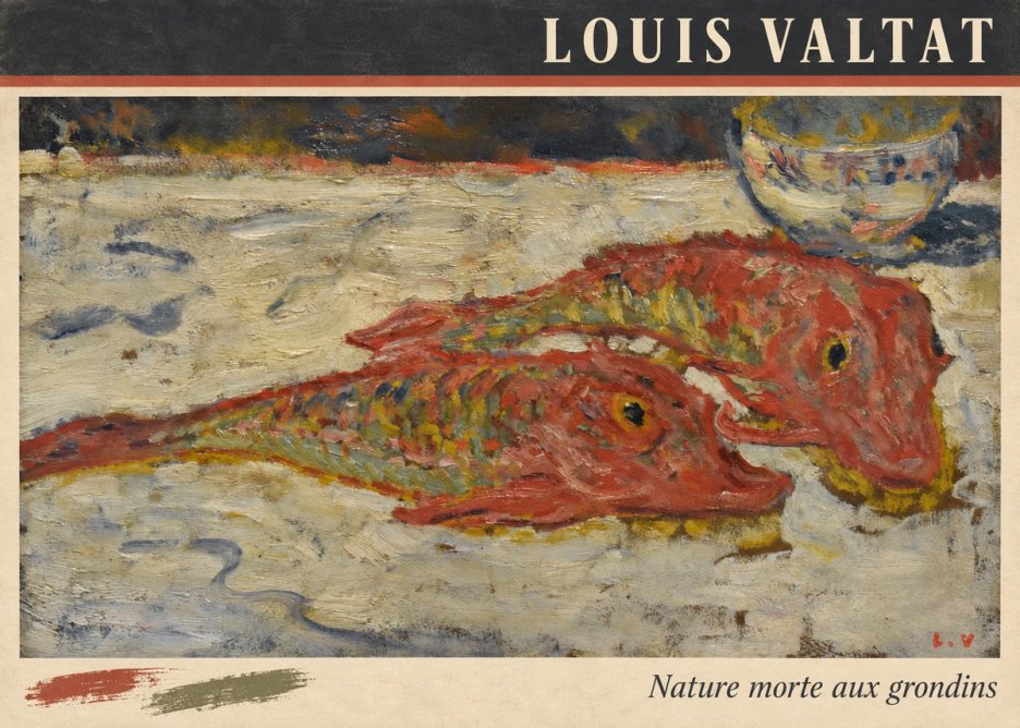 Louis Valtat Nature Morte Aux Grondins No3 - Póster