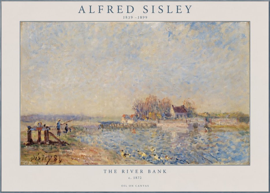 Sisley The River Bank I No2 - Póster