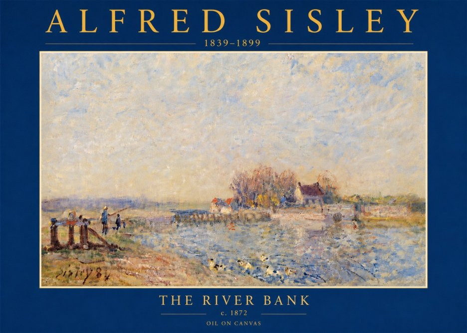 Sisley The River Bank I No5 - Póster