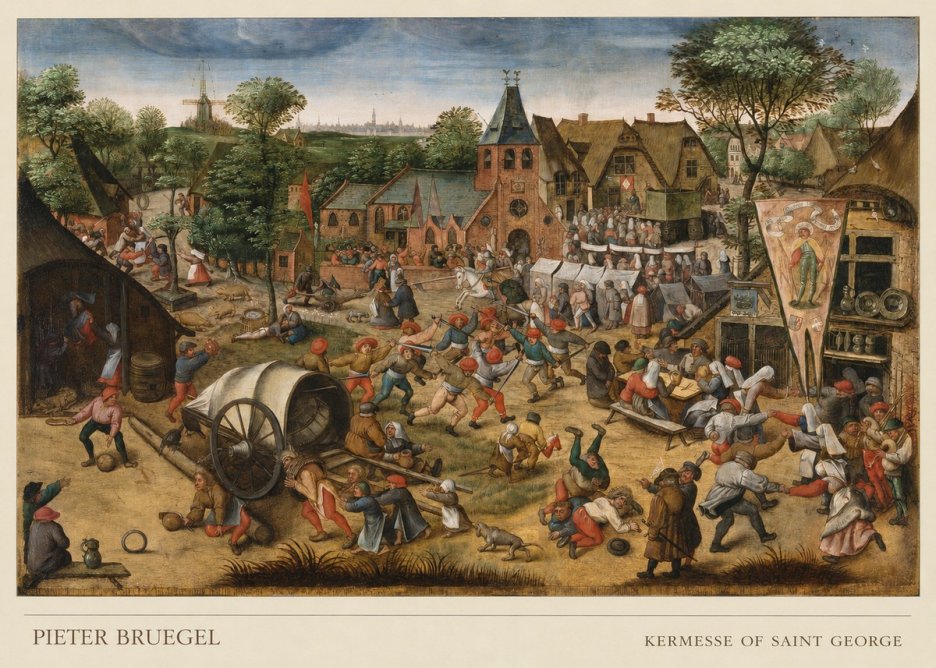 Pieter Bruegel Kermesse of Saint George No6 - Póster