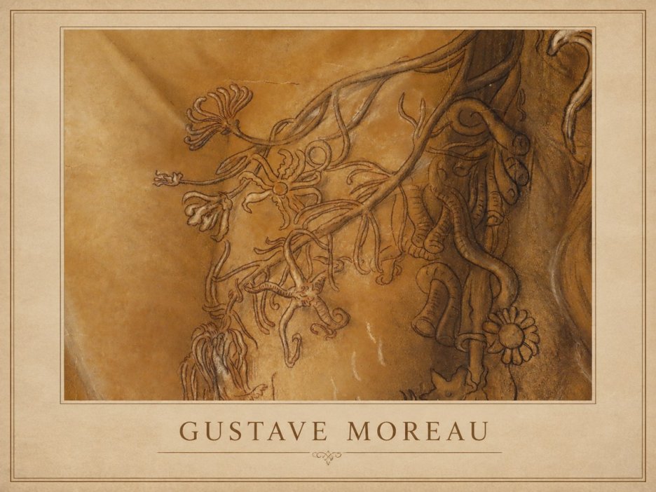 Gustave Moreau Organic Forms Study No1 - Póster