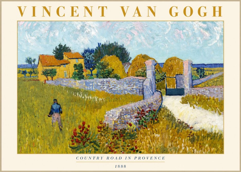 Van Gogh Country Road in Provence I No3 - Póster