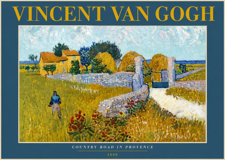 Van Gogh Country Road in Provence I No5 - Póster