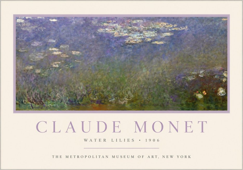 Monet Water Lilies - 1906 No3 - Póster
