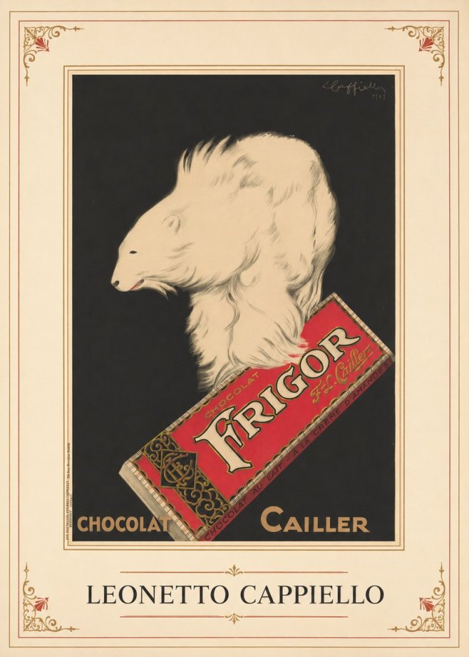 Leonetto Cappiello Chocolat Frigor No1 - Póster