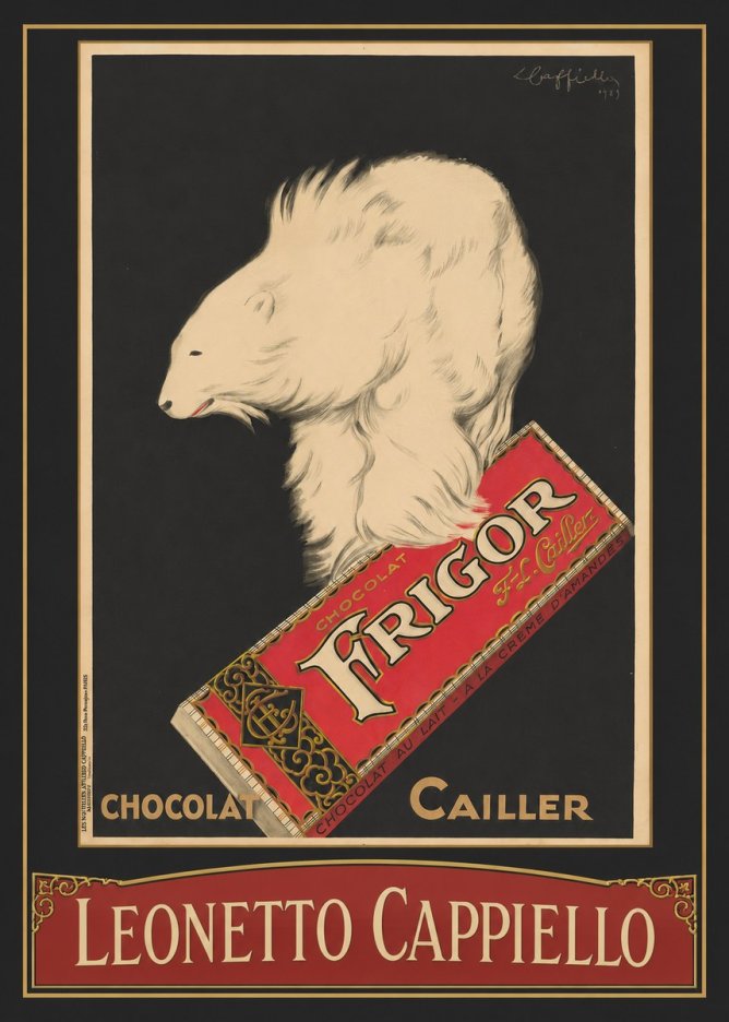 Leonetto Cappiello Chocolat Frigor No3 - Póster