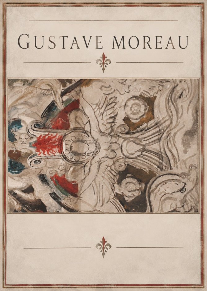 Gustave Moreau Decorative Composition No2 - Póster