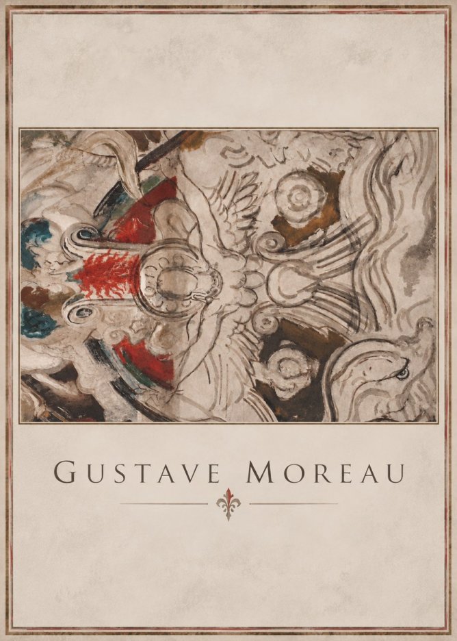 Gustave Moreau Decorative Composition No3 - Póster