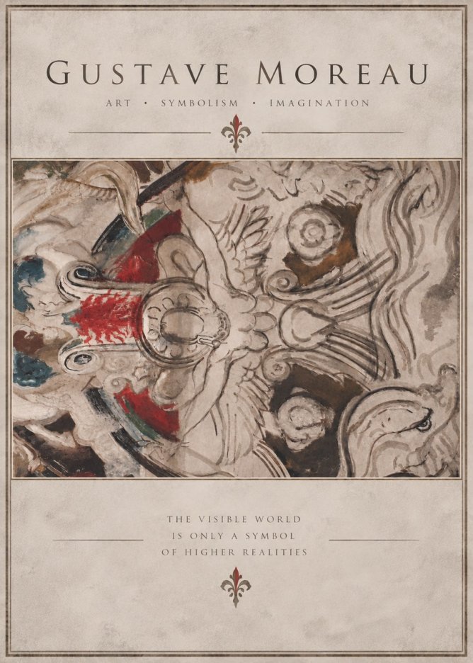 Gustave Moreau Decorative Composition No5 - Póster