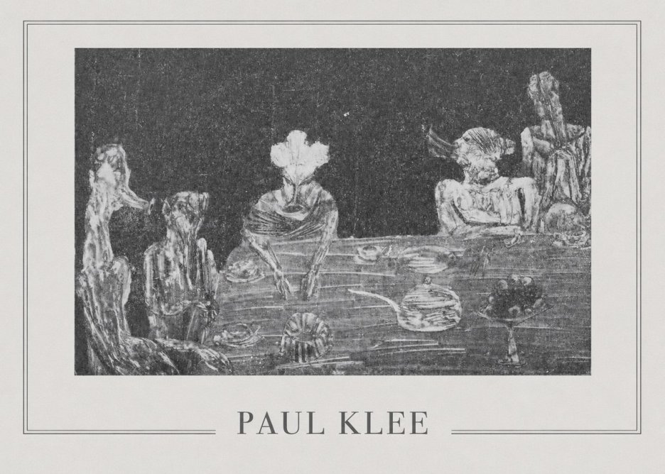 Paul Klee Die Mahlzeit No5 - Póster