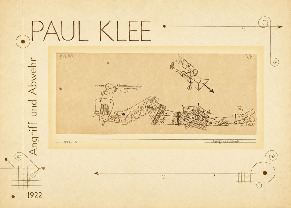 Paul Klee Angriff Und Abwehr No2 - Póster
