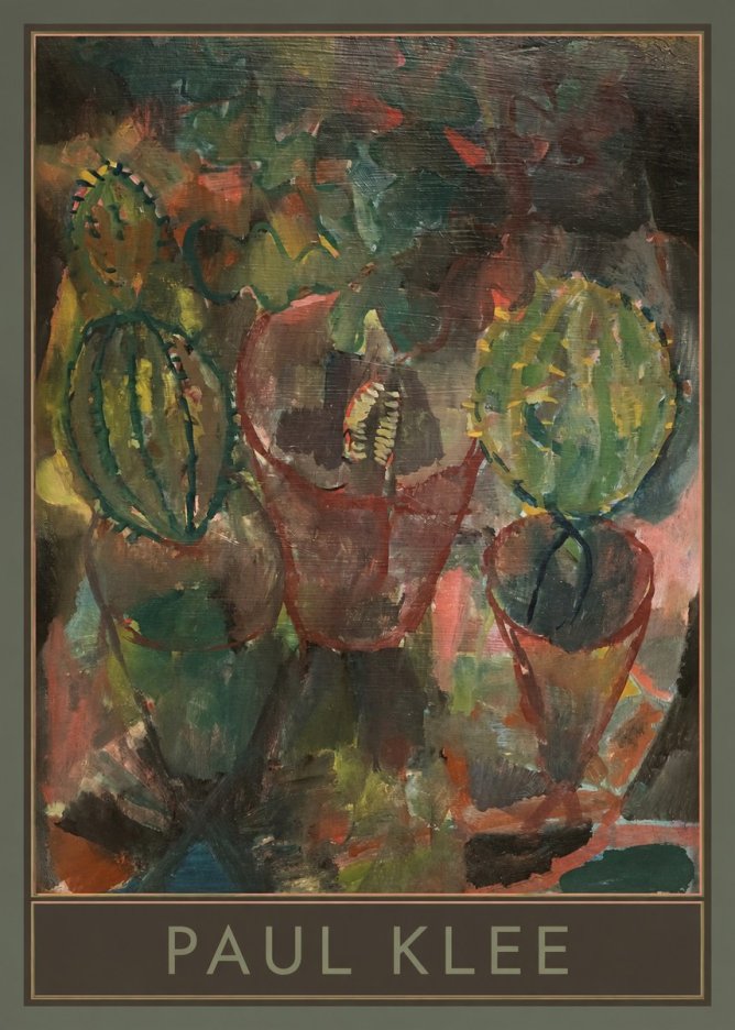 Paul Klee Three Potted Plants No1 - Póster