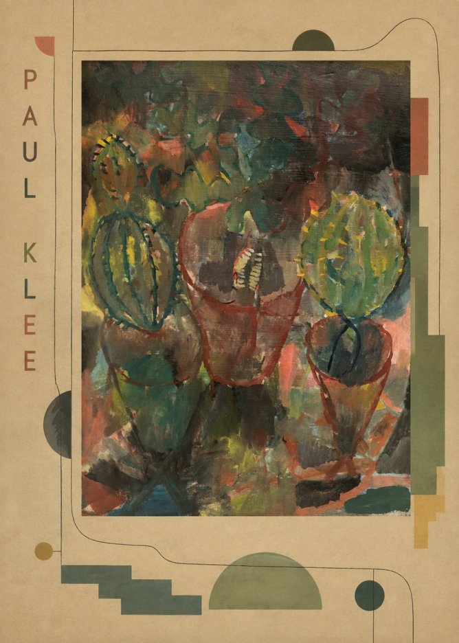Paul Klee Three Potted Plants No3 - Póster
