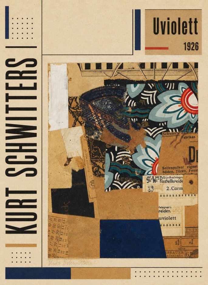 Kurt Schwitters Uviolett No6 - Póster