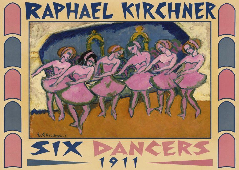 Raphael Kirchner Six Dancers No6 - Póster