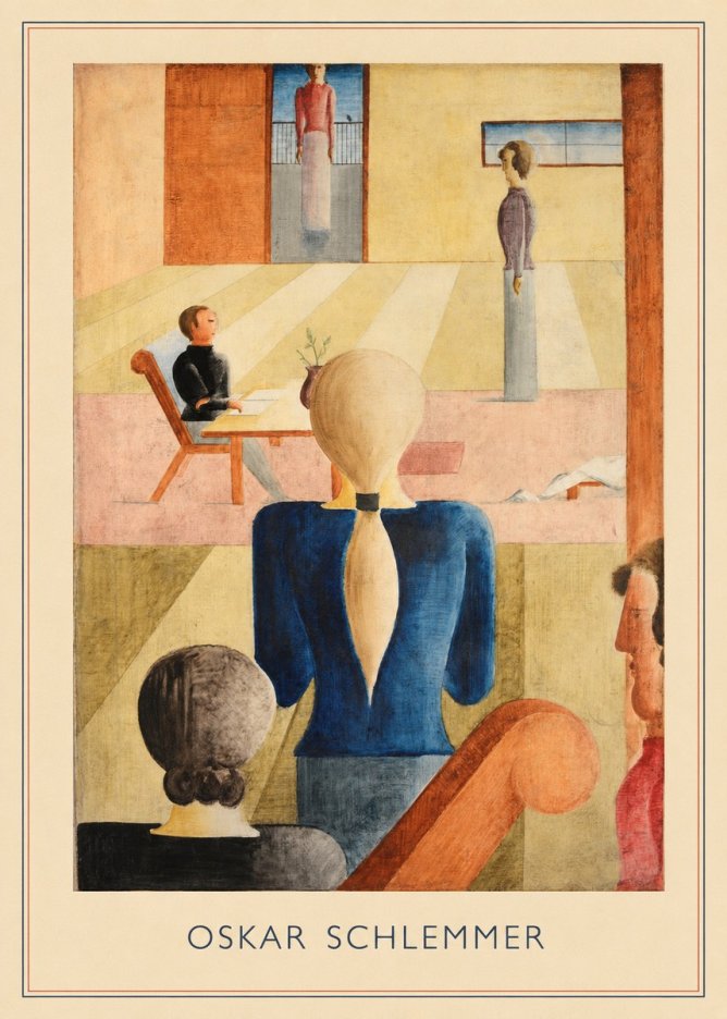 Oskar Schlemmer Composition with Figures No4 - Póster