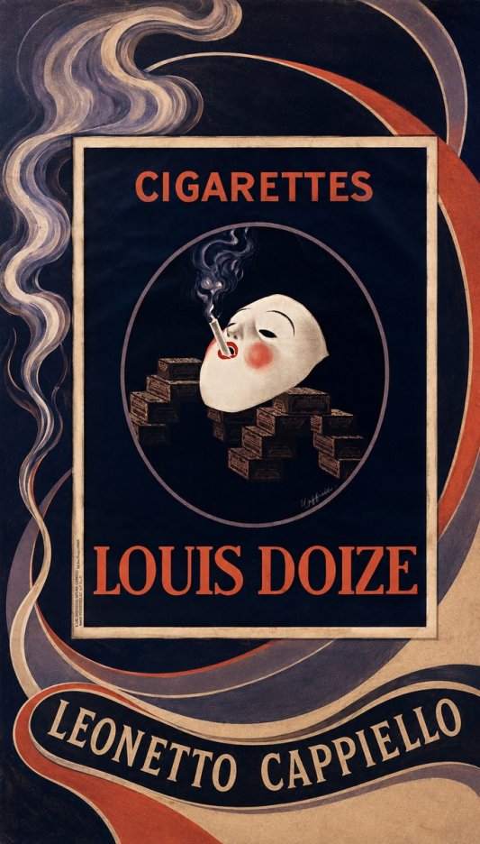 Leonetto Cappiello Cigarettes Louis Doize No3 - Póster