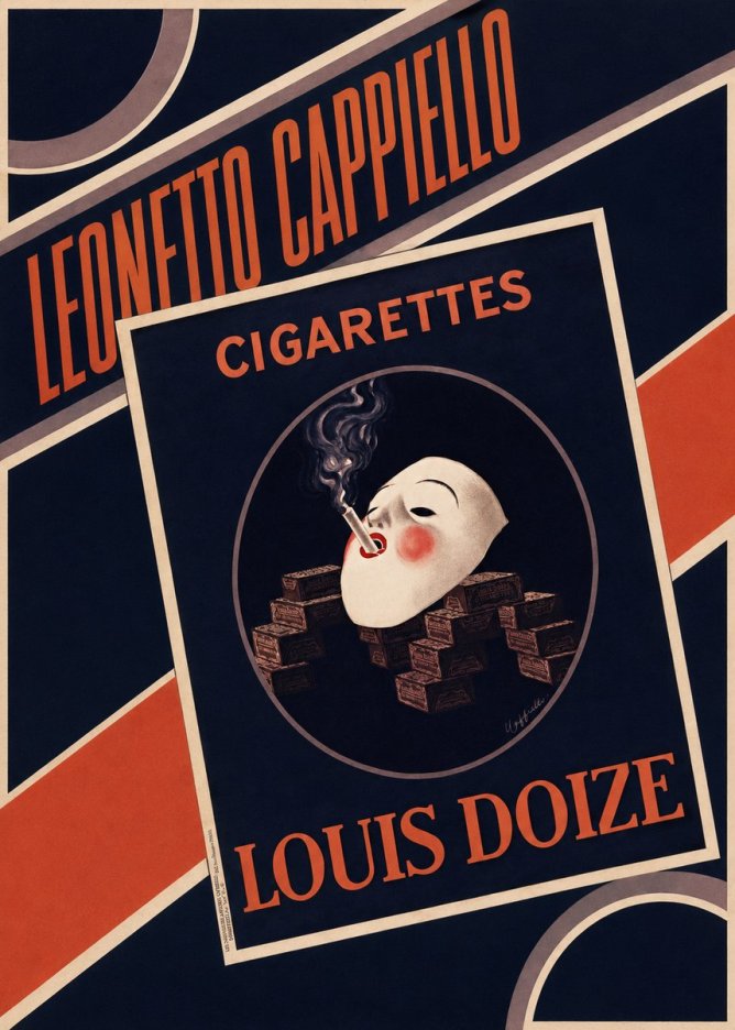 Leonetto Cappiello Cigarettes Louis Doize No4 - Póster