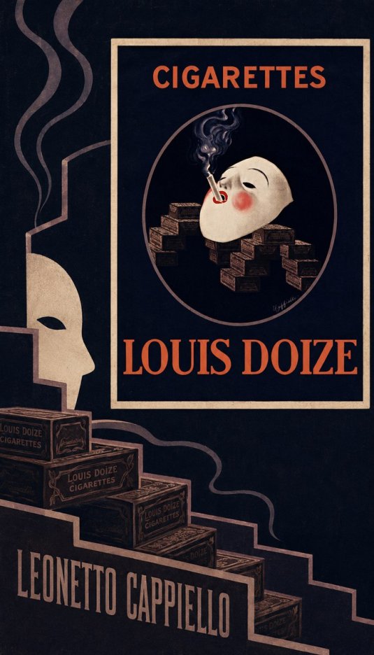 Leonetto Cappiello Cigarettes Louis Doize No5 - Póster