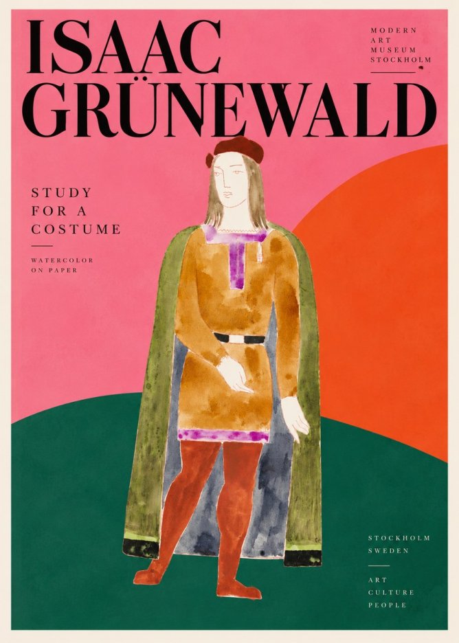 Isaac Grünewald Study for a Costume Design No3 - Póster