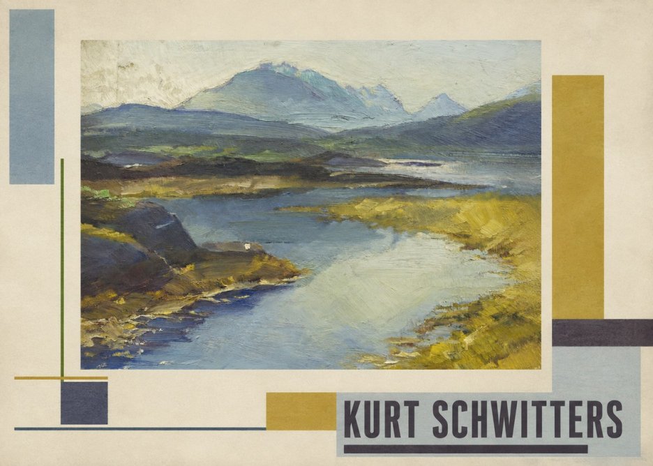 Kurt Schwitters Landschaft No3 - Póster
