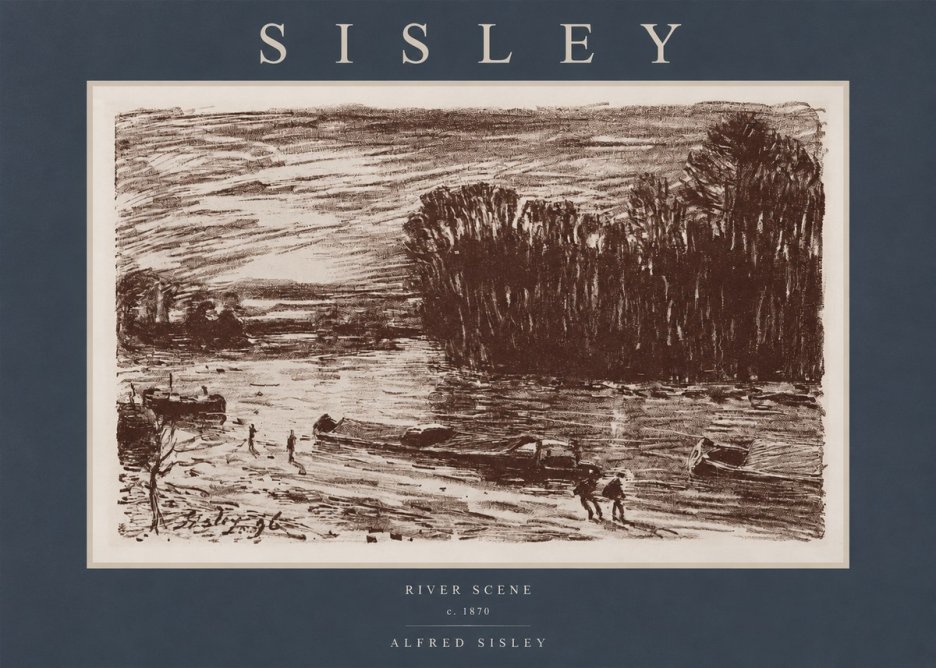 Sisley River Scene No2 - Póster