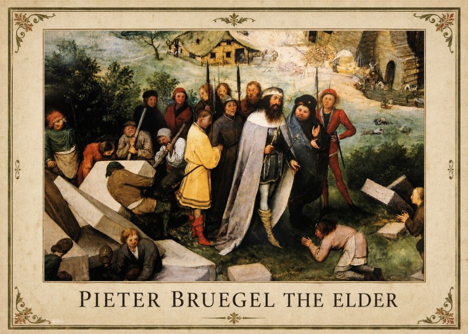 Pieter Bruegel The Blind Leading the Blind III No1 - Póster