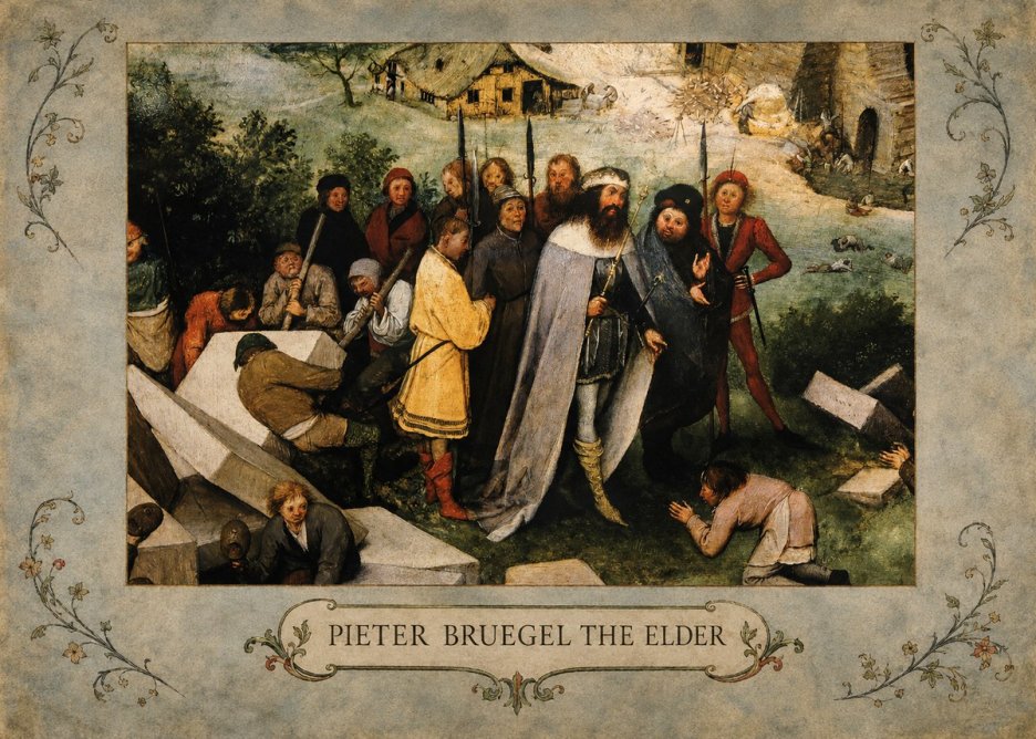 Pieter Bruegel The Blind Leading the Blind III No4 - Póster
